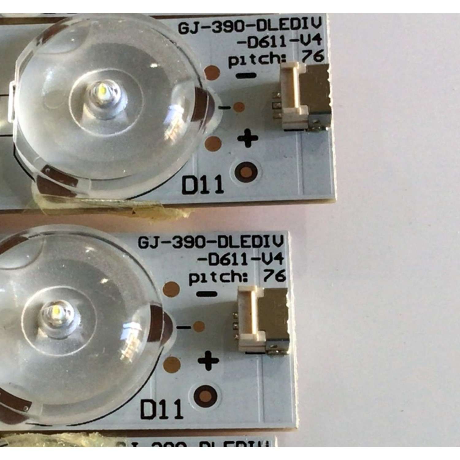 KIT DE LED'S PARA TV VIZIO ((INCOMPLETO SOLO 5 PIEZAS)) / NUMERO DE PARTE GJ-390-DLEDIV-D611-V4 / CVPGHAB01F5E1164V / PANEL TPT390J1-HJ1L02 / MODELO E390-B1 / NOTA IMPORTANTE:KIT CONSTA DE 6 PIEZAS EN TOTAL - Imagen 2